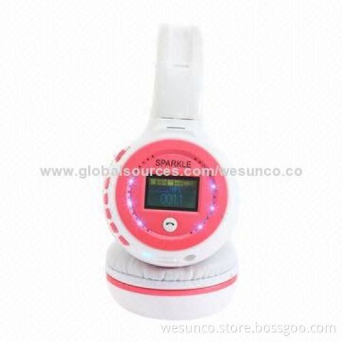 TF card Bluetooth headphone with V3.0+EDR version, built in 230mAh battery